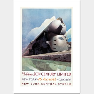 20th Century Limited, 1938. Vintage Travel Posters and Art